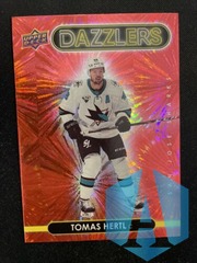 2021-22 UD Series 1 Hockey Red Dazzlers DZ-37 Tomas Hertl